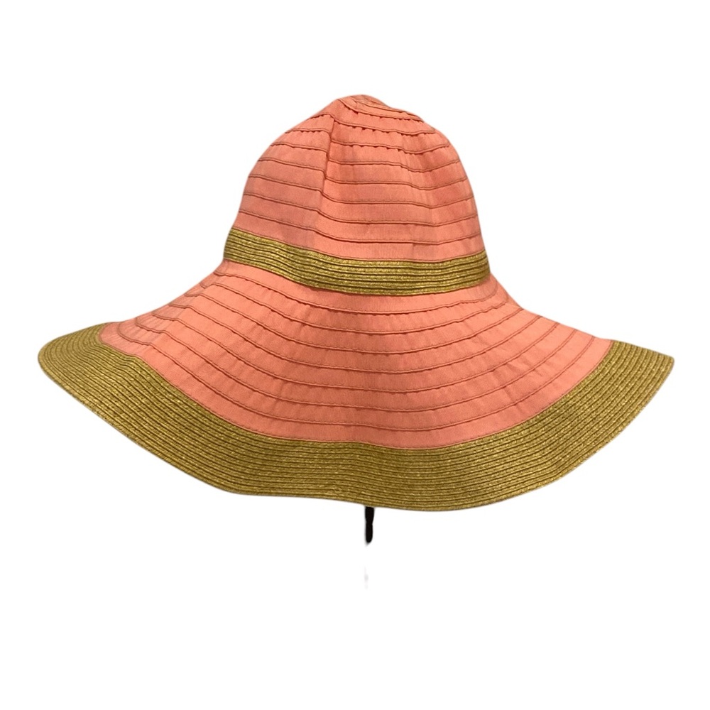Floppy Summer Hat Peach Salmon / Excellent Like-New Condition - Picture 2 of 4